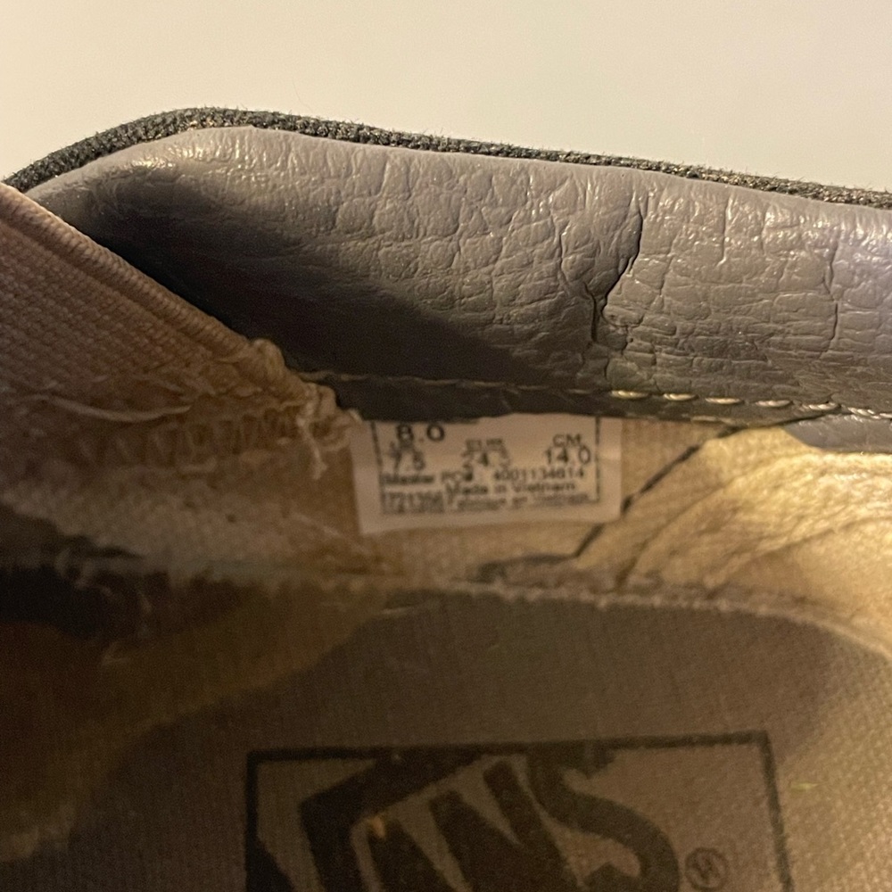 Toddler black/grey checkered vans - Picture 7 of 7